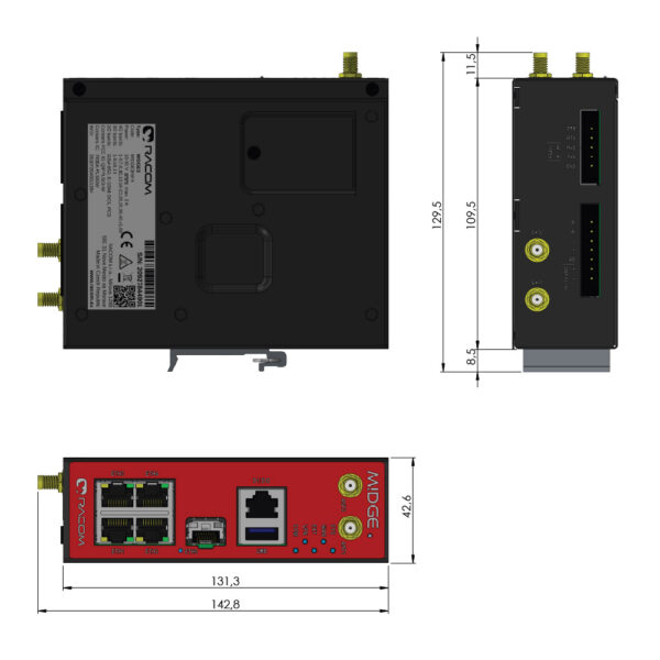 Racom Midge3 Industrial Cellular Router - Image 2